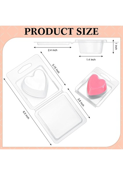 200 Paket Balmumu Eriyik Kabı 1 3 Oz Balmumu Eriyik Tek Kare Flip Üst Açık Boş Plastik Kare Tepsi A (Yurt Dışından) modelleri