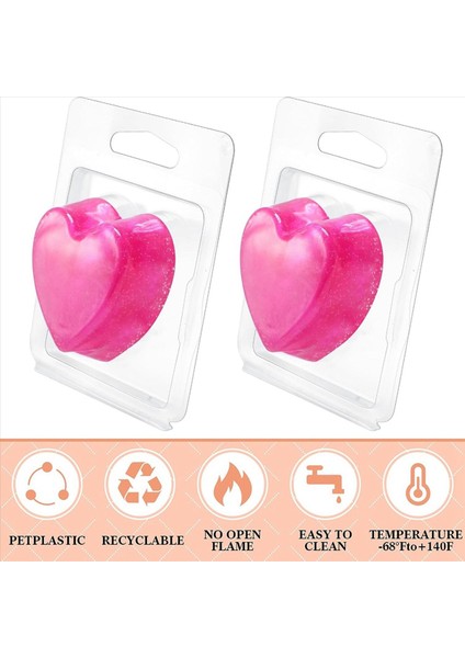 200 Paket Balmumu Eriyik Kabı 1 3 Oz Balmumu Eriyik Tek Kare Flip Üst Açık Boş Plastik Kare Tepsi A (Yurt Dışından) indirimleri