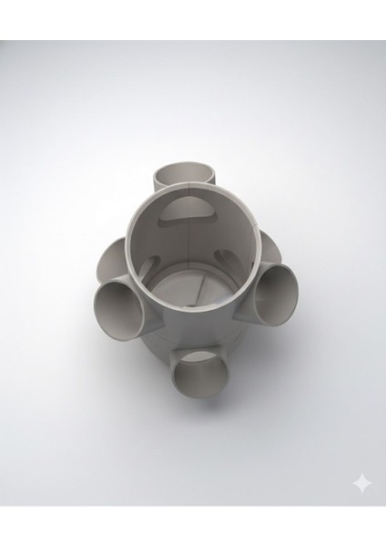 H2O Farm Hidroponik Sistem 2 Katlı – 6 Bitkili Modüler Kule Parçası (Geçmeli Gövde) fiyatları