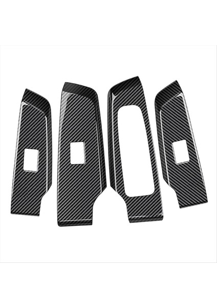 4pcs Karbon Fiber Araba Kapısı Pencere Asansör Düğmesi Paneli Kapak Iç Kapı Panelleri Mitsubishi Outlander Için Kaplama 2022+ Rhd (Yurt Dışından)