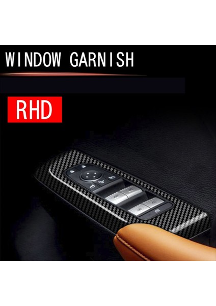 4pcs Karbon Fiber Araba Kapısı Pencere Asansör Düğmesi Paneli Kapak Iç Kapı Panelleri Mitsubishi Outlander Için Kaplama 2022+ Rhd (Yurt Dışından) fırsatları