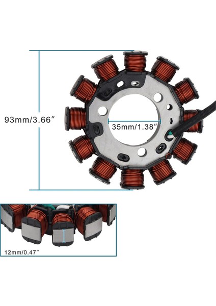 31120-KRE-B01 Motosiklet Magneto Stator Honda NXR150 Bros Ks Es NXR150 Bros Esd 2010-2015 Motosiklet Aksesuarı (Yurt Dışından) fırsatları