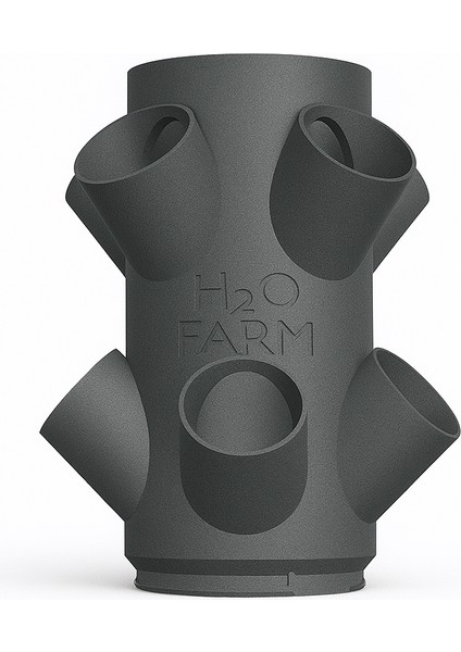 Hidroponik Sistem 2 Katlı – 10 Bitkili Modüler Kule Parçası (Geçmeli Gövde)