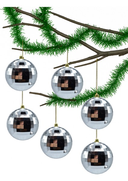 10CM 6lı Disko Gümüş