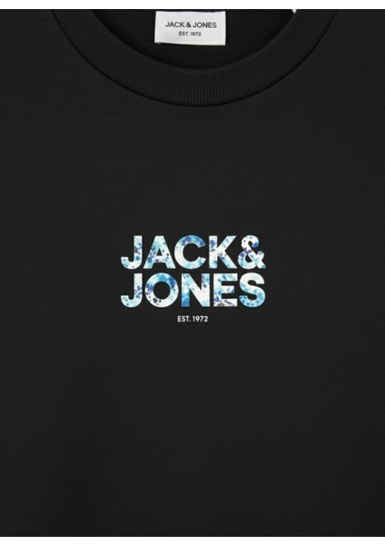 Erkek Minimal Gögüs Baskili Bisiklet Yaka Sweatshirt - New Plas fiyatları