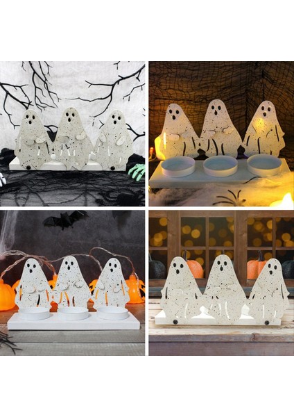 Hayalet Şamdanlar Cadılar Bayramı Dekorasyonları Hayalet Festival Atmosferi Şamdanlar Ana Masaüstü Dekorasyonları (Yurt Dışından) fırsatları