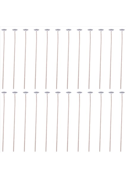 100PCS Soya Mumları Için Eko Fitiller Mum Yapımı Için 8 Inç Önceden Ağlanmış Mum Fitil Taban ile Kalın Mum Fitil (Yurt Dışından)