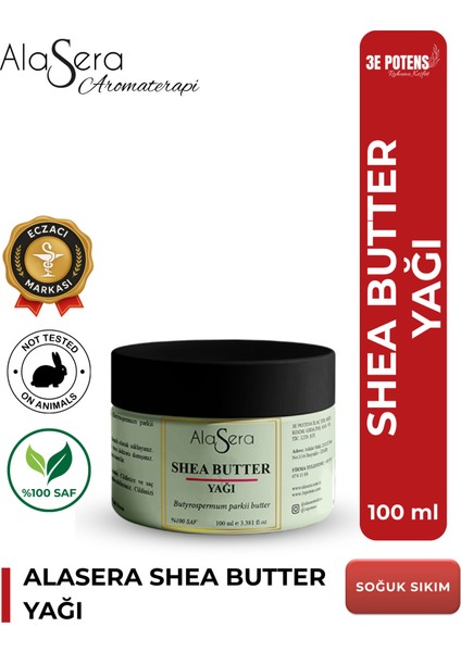 Shea Butter Yağı 100 Ml Saf