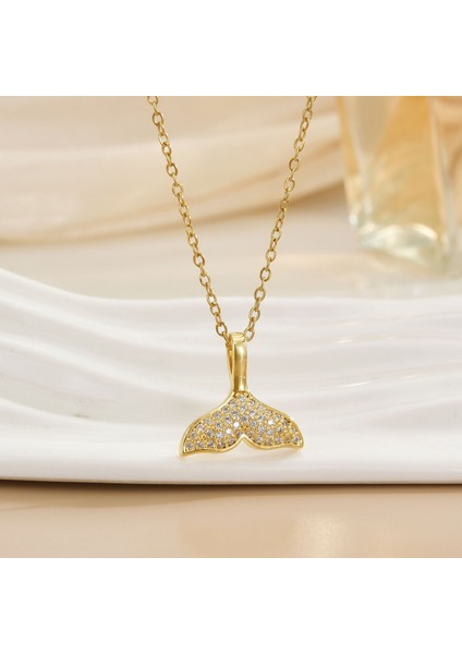 Yeni Kolye Kadın Dönebilen Çiçek Titanyum Çelik Niş Tasarım Duygusu Basit Moda Trendi Yüz Mizaç Köprücük Kemiği Zincir Takı (Yurt Dışından)