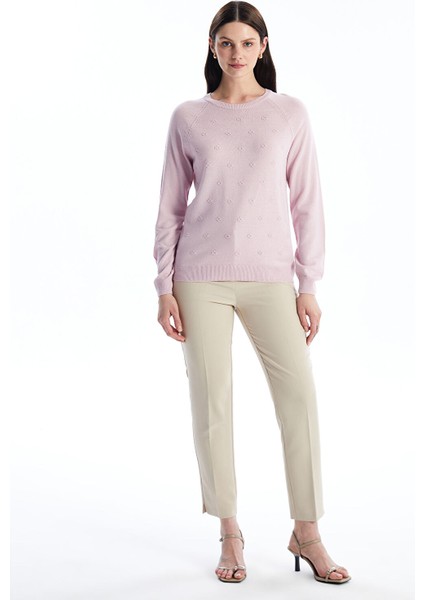 Yeni Sezon Bisiklet Yaka Çiçekli Kadın Triko Kazak fırsatları