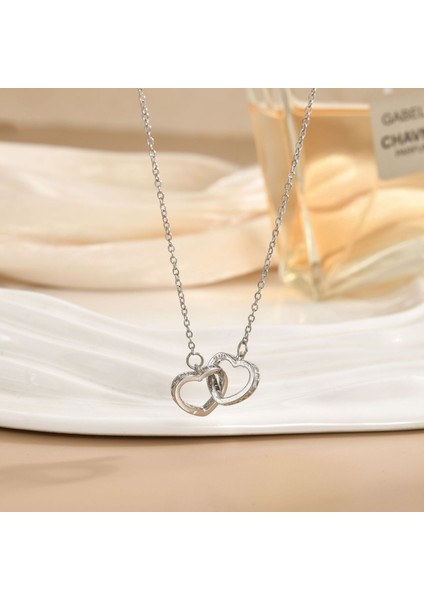 Yeni Titanyum Çelik Kolye Kadın Mizaç Mikro-Set Zirkonya Kişilik Kıdemli Köprücük Kemiği Duygusu Zincir Takı (Yurt Dışından)