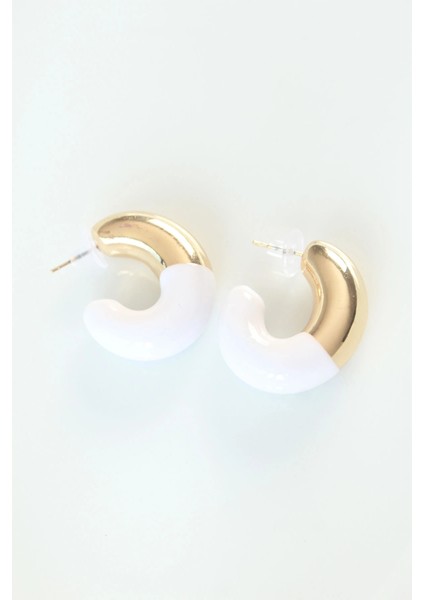 Ccb Beyaz Gold Çift Renk Küpe fiyatları