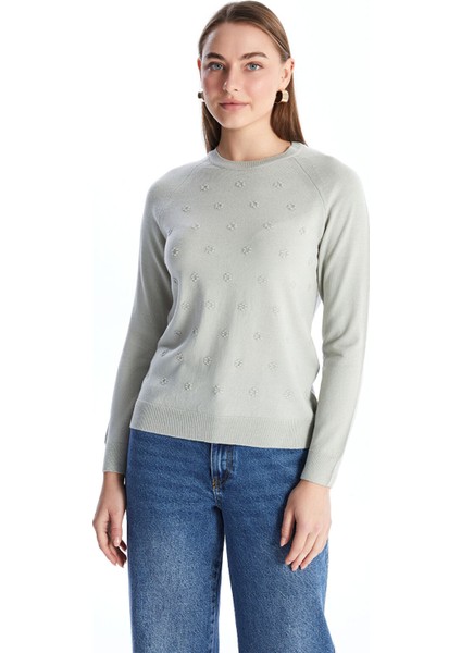 Yeni Sezon Bisiklet Yaka Çiçekli Kadın Triko Kazak fiyatları