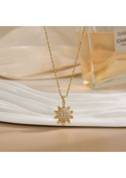 Yeni Kolye Kadın Moda Yüz Köprücük Kemiği Zinciri ile Kore Mizaç Kolye Kadın Diy Aksesuarları (Yurt Dışından)