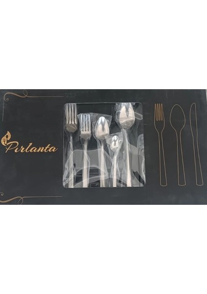 Pırlanta 30 Parça 6 Kişilik Çatal Kaşık Takımı 30 Parça Kutulu Hediyelik Çeyizlik Takım fiyatları