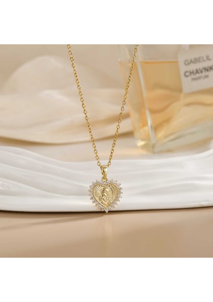 Yeni Titanyum Çelik Köprücük Kemiği Zinciri Dönen Kolye Kolye Kadın Yüz Aksesuarlı (Yurt Dışından)