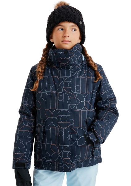 Siyah Kız Çocuk Kayak Montu ERGTJ03199-ROXY Jetty Gırl Jk