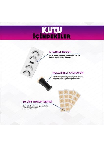 30’lu Mıknatıslı Siyah Burun Bandı - Estetik, 2025 Manyetik Breath Horlamayı Azaltıcı Nefes Açıcı Burun Dilatörü Aparatı indirimleri