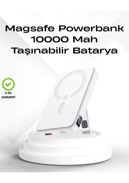 Kablosuz Magsafe Powerbank – iPhone Uyumlu, 10000 Mah, Isı Dağılımlı