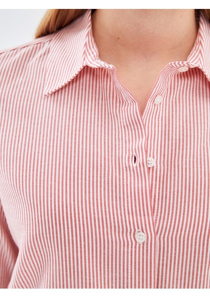 Yeni Sezon Çizgili Kadın Gömlek modelleri