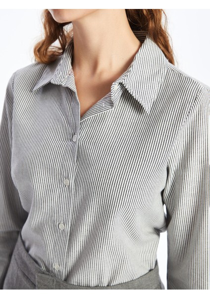 Yeni Sezon Çizgili Kadın Gömlek modelleri