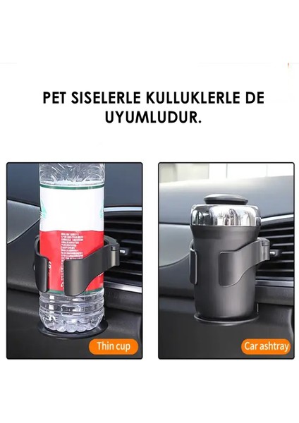 Oto Araç Içi Bardak Tutucu Çok Fonksiyonlu Içecek Tutacağı/bardaklık Car Cup Holder 1 Adet Siyah Cn fiyatları