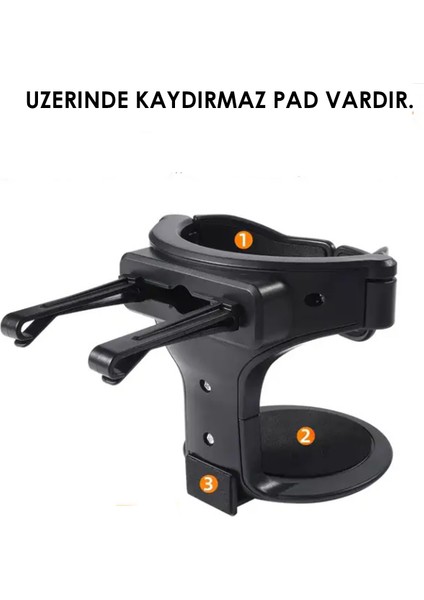 Oto Araç Içi Bardak Tutucu Çok Fonksiyonlu Içecek Tutacağı/bardaklık Car Cup Holder 1 Adet Siyah Cn modelleri