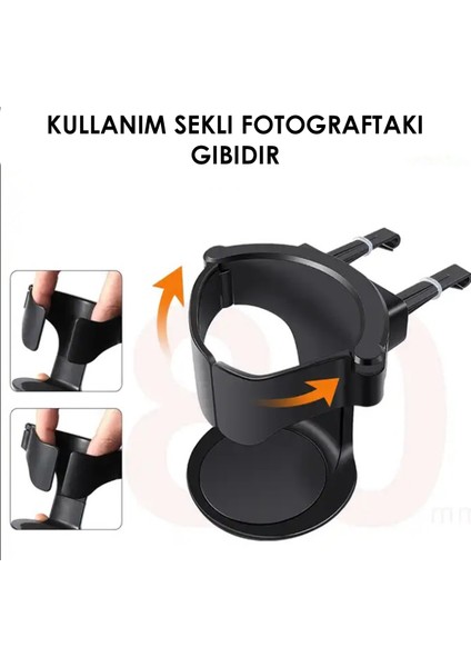 Oto Araç Içi Bardak Tutucu Çok Fonksiyonlu Içecek Tutacağı/bardaklık Car Cup Holder 1 Adet Siyah Cn indirimleri