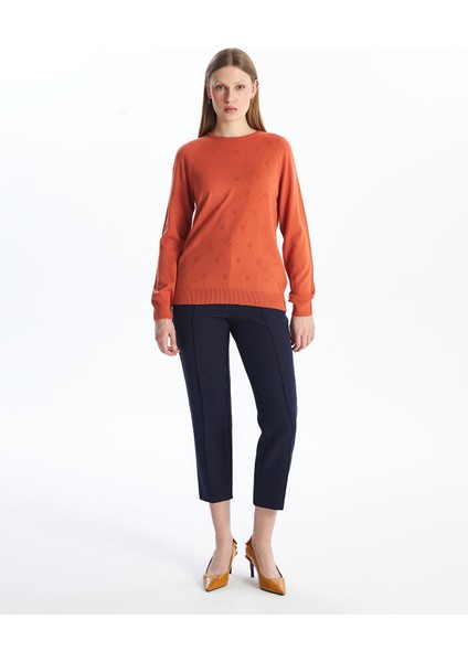 Yeni Sezon Bisiklet Yaka Çiçekli Kadın Triko Kazak fiyatları