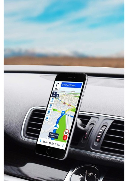 Tüm Telefonlara Uyumlu Oto Telefon Tutucu 360 D Mıknatıslı Araç Içi Tutacağı Klima Izgarasına Uygun