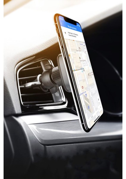 Tüm Telefonlara Uyumlu Oto Telefon Tutucu 360 D Mıknatıslı Araç Içi Tutacağı Klima Izgarasına Uygun