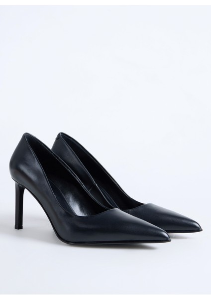Deri Siyah Kadın Stiletto 3969 fiyatları