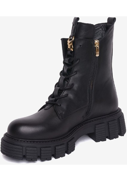 Kadın Ekru Hakiki Deri Termo Taban Military Bot 4K2YB32770 modelleri