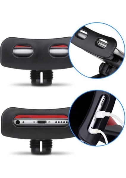 Araç Koltuk Başlığı Arkası 360 Derece Ipad Tablet Telefon Tutucu Beyaz Sünger fırsatları