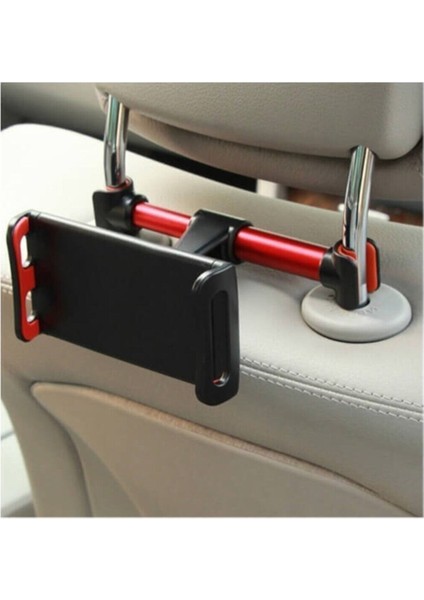 Araç Koltuk Başlığı Arkası 360 Derece Ipad Tablet Telefon Tutucu Beyaz Sünger