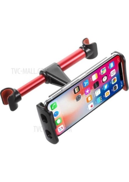 Araç Koltuk Başlığı Arkası 360 Derece Ipad Tablet Telefon Tutucu Beyaz Sünger