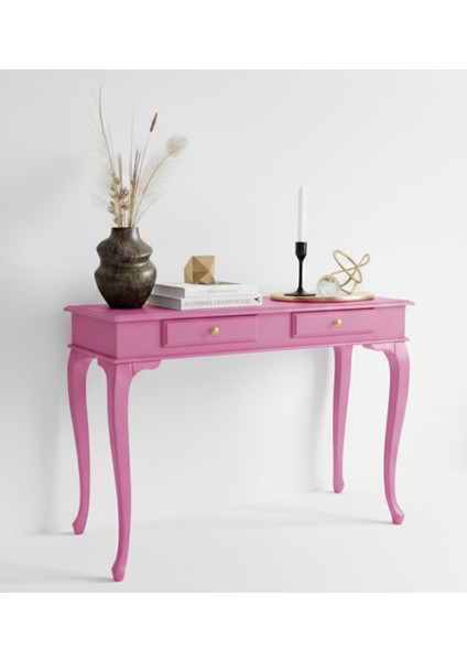 120 cm Masif Lükens Pembe Çalışma Masası fiyatları