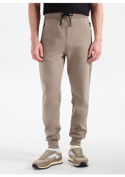 Gmg Fırenze Lastikli Bel Slim Fit Koyu Bej Erkek Eşofman Altı GU25MFW014002 fiyatları