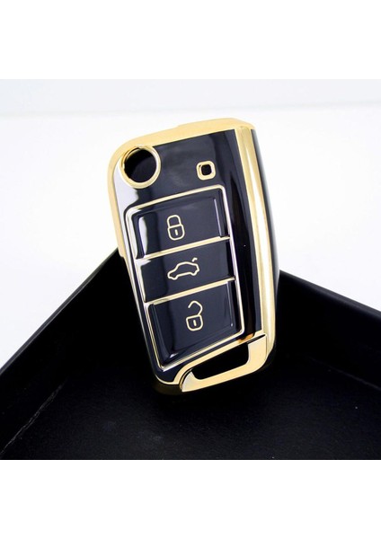 Tpu Ford Anahtar Kumanda Kılıfı 4 Buton (Metalik Antrasit Gri)