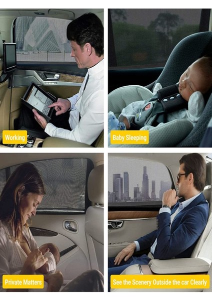 2 Adet Oto Yan Cam Perdesi Araba Arka Güneşlik Araç Anne Bebek Çocuk Perde Arka Koltuk modelleri