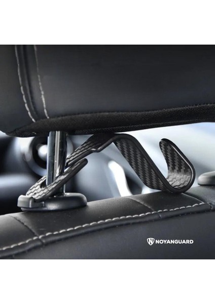 Araba Koltuk Arkası Askısı Karbonfiber 2'li Cn
