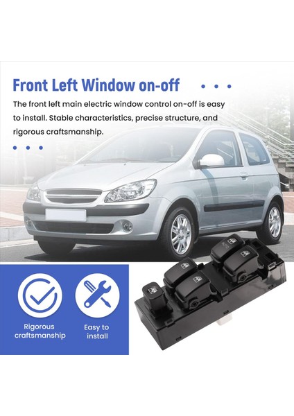 Hyundai Getz 2005 93570-1C110 Için Önden Sola Ana Elektrikli Güç Penceresi Kontrol Anahtarı Sürücü Tarafı (Yurt Dışından) fırsatları