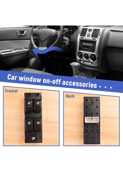 Hyundai Getz 2005 93570-1C110 Için Önden Sola Ana Elektrikli Güç Penceresi Kontrol Anahtarı Sürücü Tarafı (Yurt Dışından) indirimleri