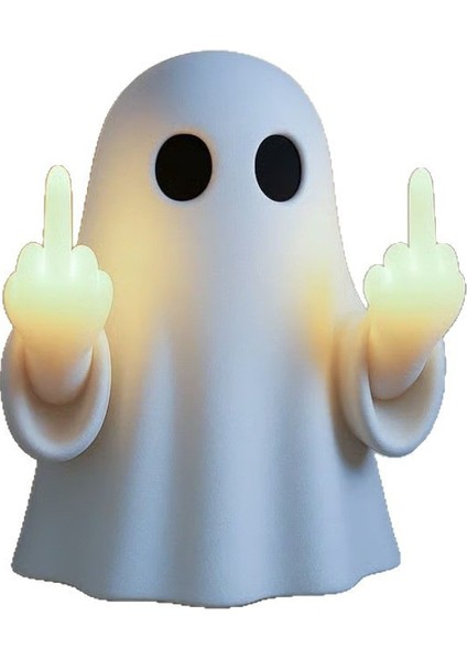 Middle Finger Tatlı Hayalet Cadılar Bayramı Hayalet Işıkları (Yurt Dışından)