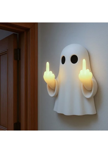 Middle Finger Tatlı Hayalet Cadılar Bayramı Hayalet Işıkları (Yurt Dışından) fırsatları