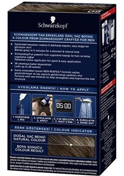 Men Perfect Kahve Saç Boyası 60 Tüp Kadınlar İçin 3 Adet Mükemmel Beyaz Kapatma fırsatları