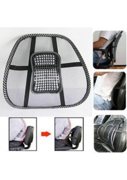 Sırt Dayama Filesi Bel Desteği Minderi Ofis Koltuk Masaj Yastığı File