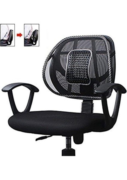 Sırt Dayama Filesi Bel Desteği Minderi Ofis Koltuk Masaj Yastığı File