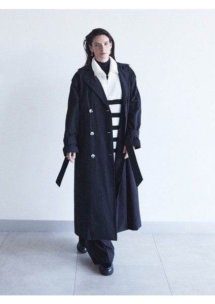 Yeni Sezon Dik Yaka Çizgili Oversize Kadın Triko Süveter fiyatları