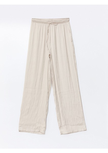 Yeni Sezon Beli Lastikli Saten Kadın Pantolon indirimleri